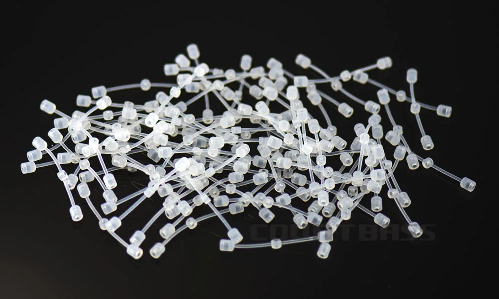 COUNTBASS 50PCS Rassel Strap Rock Kragen für Slide Jigging Rock Schwanz Gummi Jigs Schwimmen Köder Angeln Locken Teile – Detail 5
