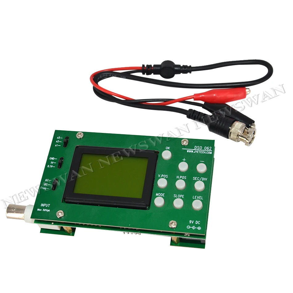 Hot Sale Mini LCD Digital Electronic Oscilloscope DIY Kit 1M Banwidth 2Msps Real-time Sampling Rate Oscilloscopes Instrument