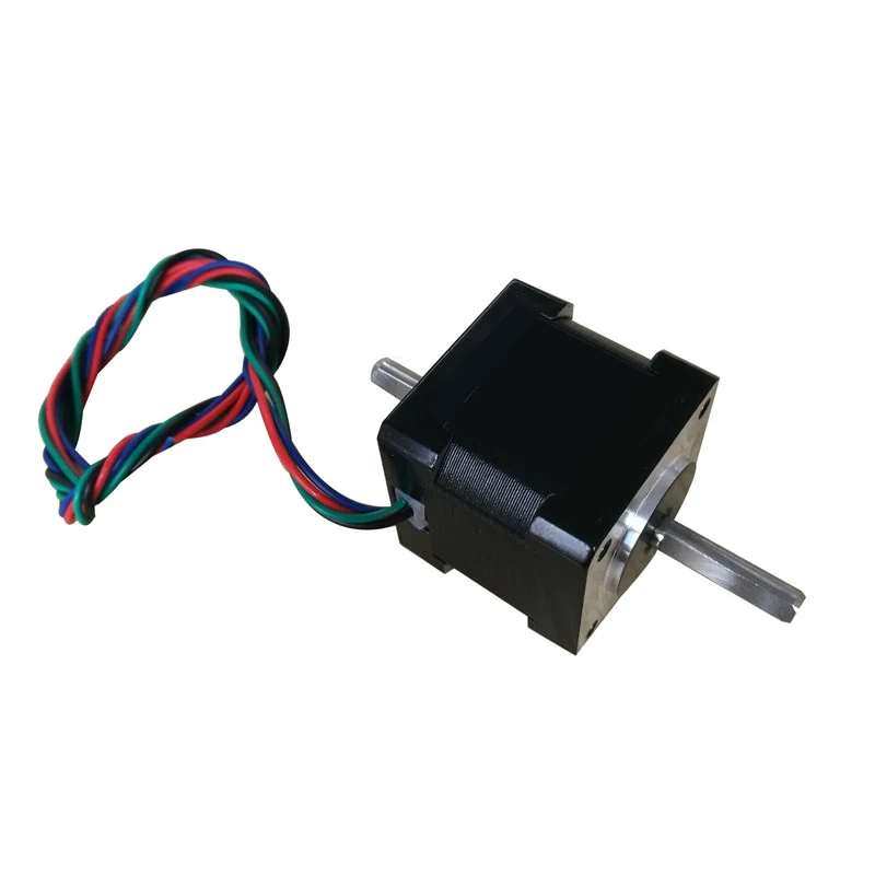 JL35STH34-1004B 35mm Biaxial Stepper Motor 1.8° 2-phase 4-wire 1A 0.14Nm Nema14 Step Motor 35BYG34 Double-Shaft Stepping Motor