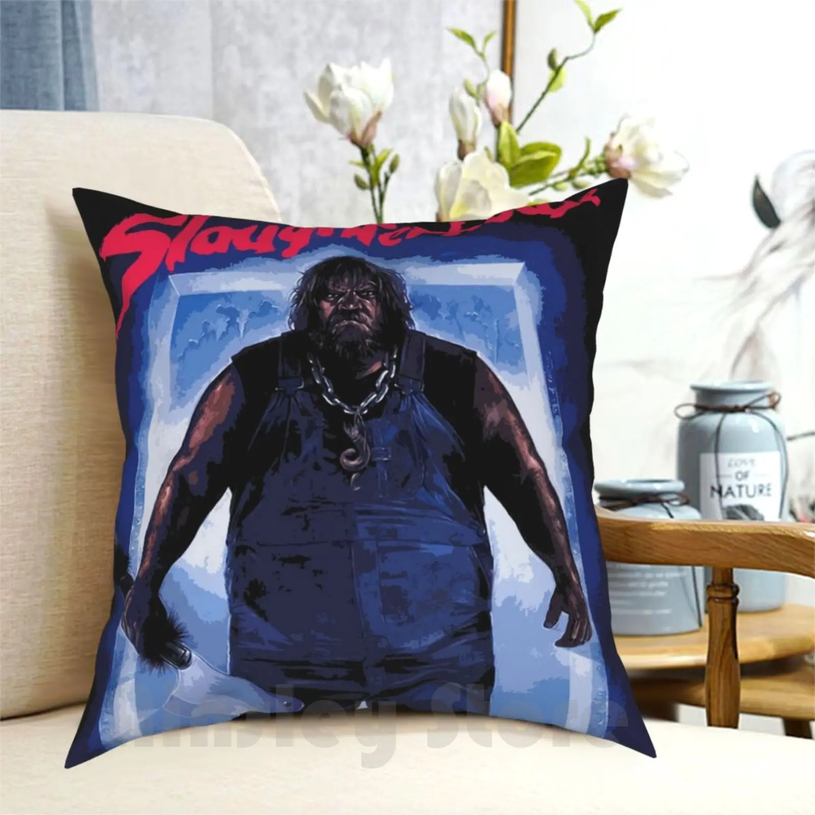 

Slaughterhouse Pillow Case Printed Home Soft DIY Pillow cover Horror Terror Horror Vintage Retro Vintage Movies 80S 80S