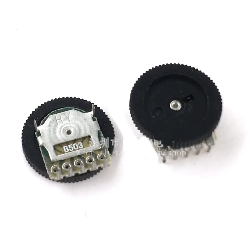 50 개/몫 더블 다이얼 B503/103/102 5 피트 10K 기어 전위차계 16*2 MM 다이얼 전위차계