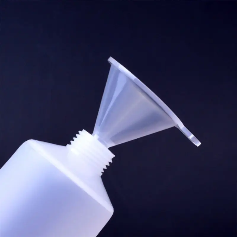 100 Pcs Mini Trechter Clear Plastic Trechters Multifunctionele Trechters Voor Parfum