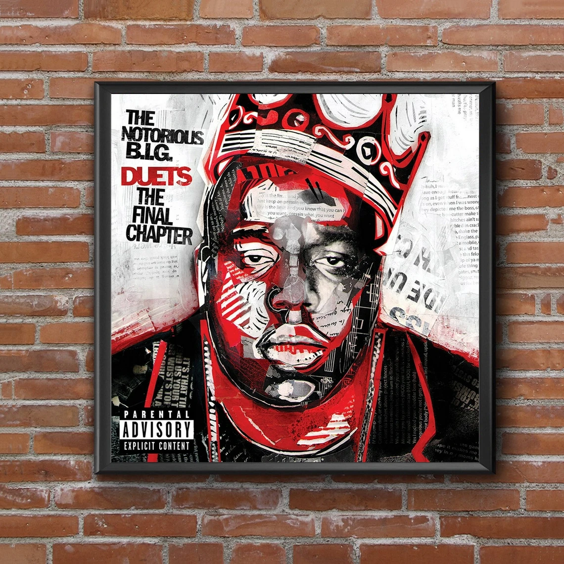 Notorious Big Duets the final chapter Music Album Cover Poster Music Star Singer Canvas Print Art Wall Painting Home Decoration