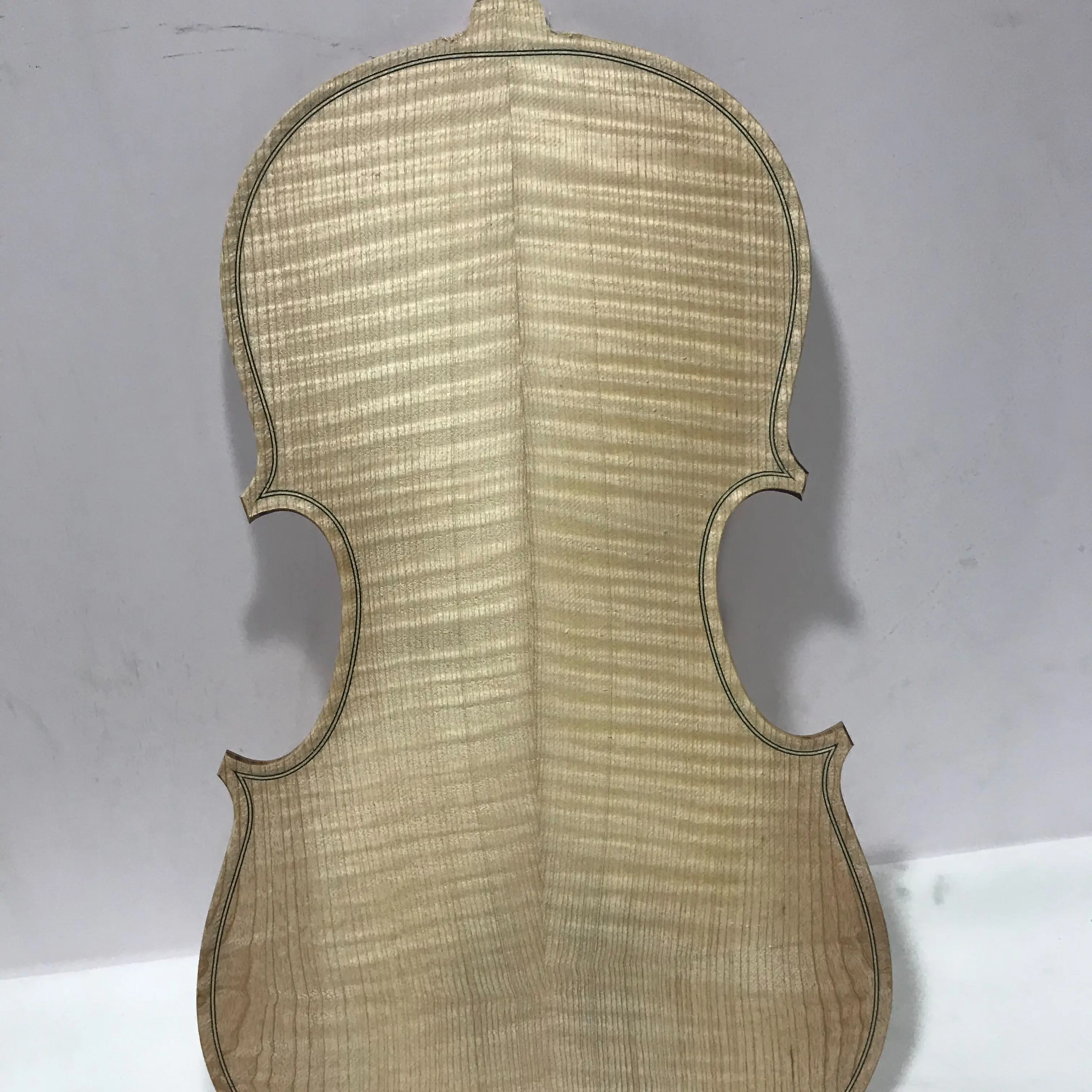 Handcraft Unfished Fiddle Violin Spruce Front Panel, Topboard Backplate, Made of Maple, 3/4, 4/4