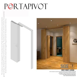 Portapivot store 180 Degrees Full Access Folding Door System Bifolding Door Hardware Sliding Barn Door Stainless Steel 1 Set