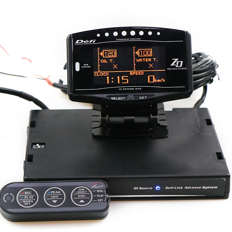 Full Kit Sports Package 10 in 1 BF CR C2 DeFI Advance ZD Link Meter Digital Auto Gauge With Electronic Sensors