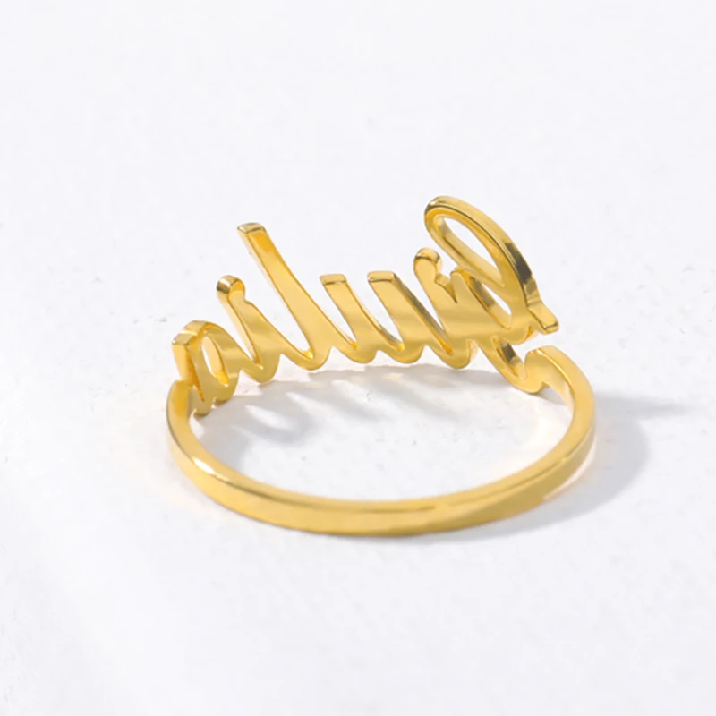 Custom Ring With Name Stainless Steel Personalized Rings for Women Men 2022 Trend Fashion Couple Jewelry Anillos Mujer Bff