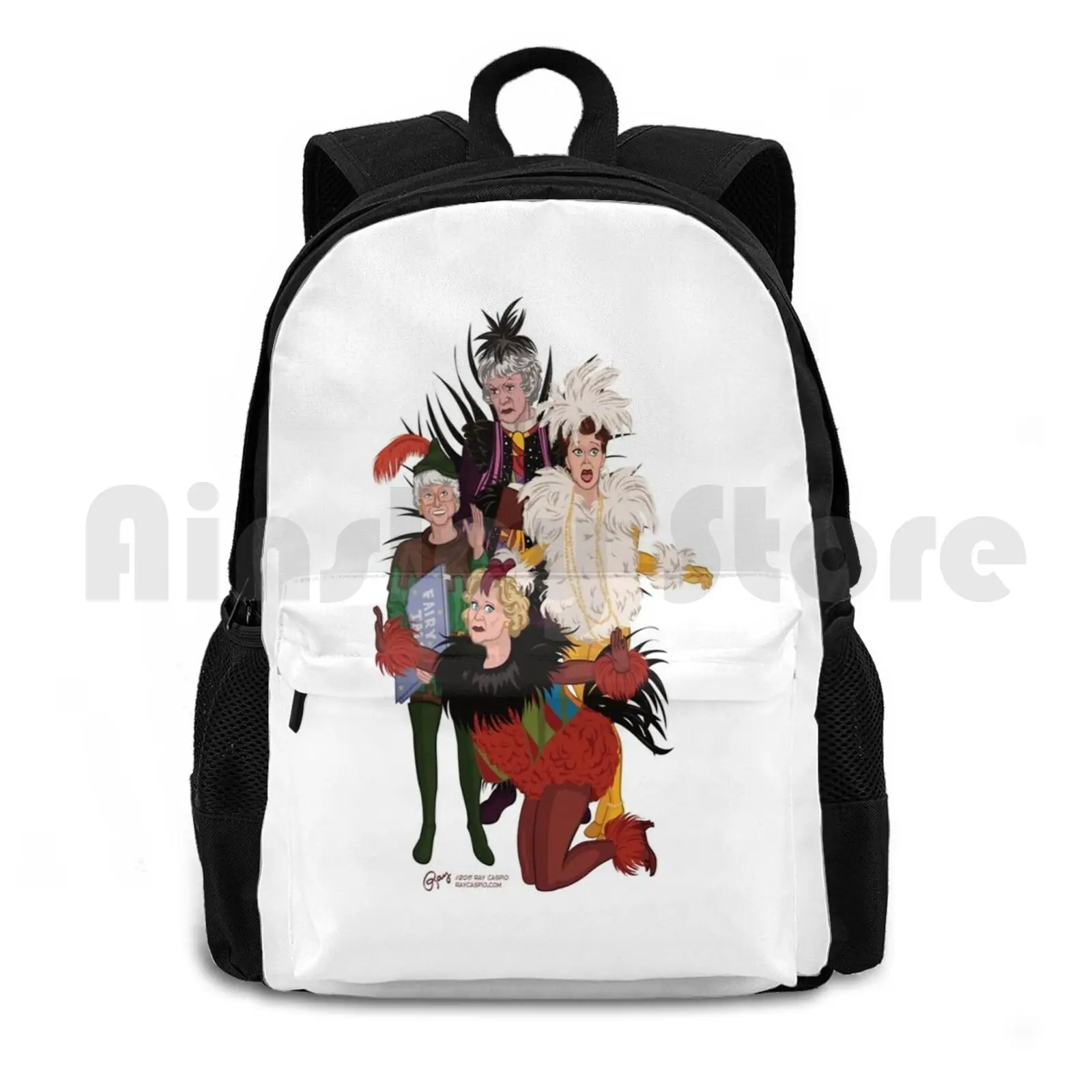 Henny Penny Outdoor Hiking Backpack Riding Climbing Sports Bag Tv Character Caricature Girls Womens Classic Vintage 1980s Retro