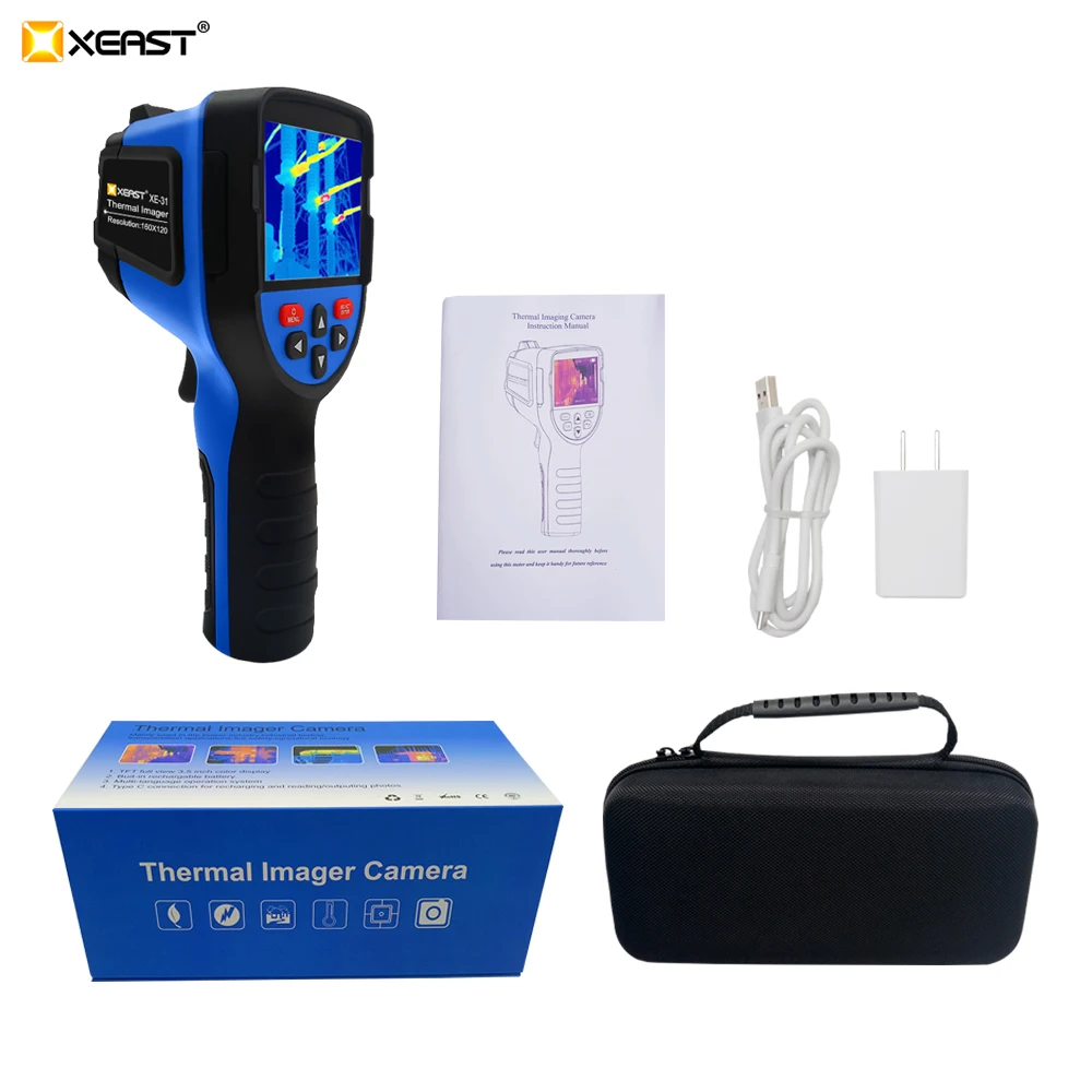 휴대용 열 이미 저 적외선 이미징 카메라 USB 인터페이스 XE-26 시리즈 누설 검사 및 유지 보수 Infrare