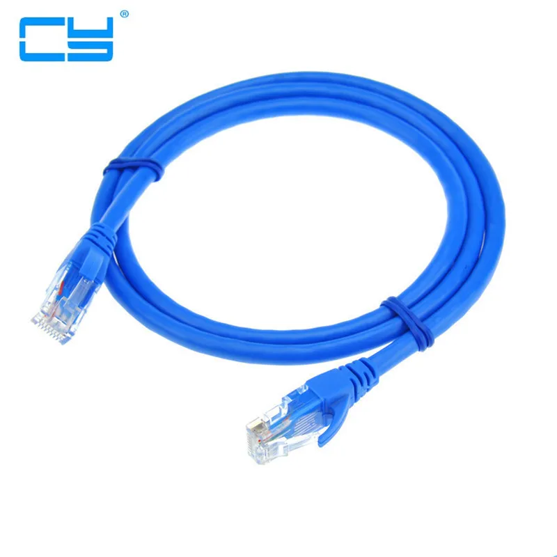 Cabos-Ethernet CAT6 Seis, Gigabit, red de ordenadores por Internet, Linhas Duplo Blindado, Rede Estavel Para ordenador Cor Azul