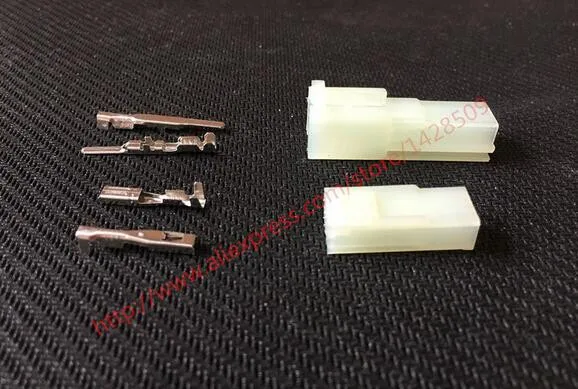 1 Set 2 Pin Electronic Female Male Automotive Connector Auto Household Connector Crimp Terminal Connector