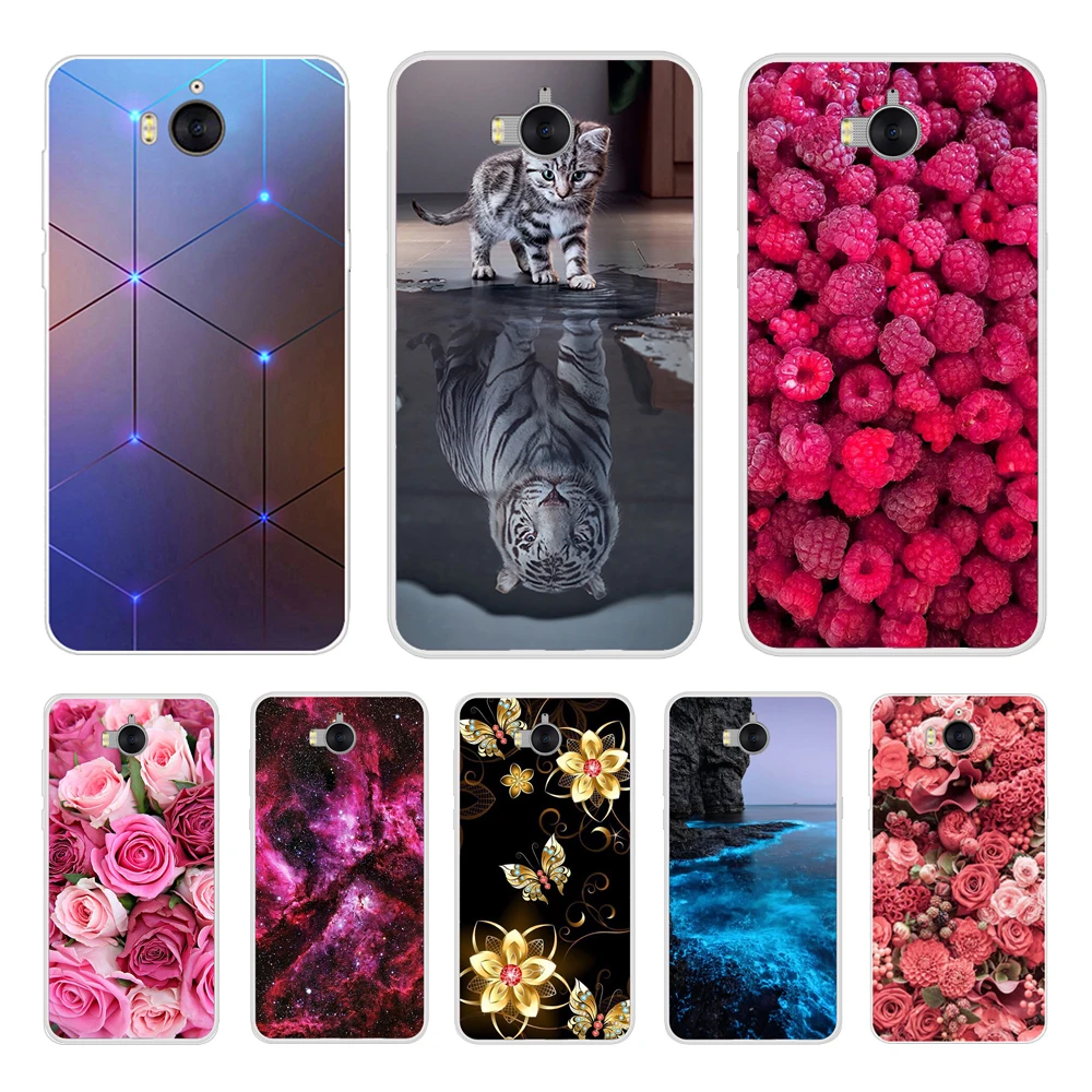 For Huawei Y6 2017 / Y5 2017 Case Soft Silicone Phone Case For Huawei Y5 2017 Back Case For Huawei Y6 2017 mya-l22 mya-u29 Cover