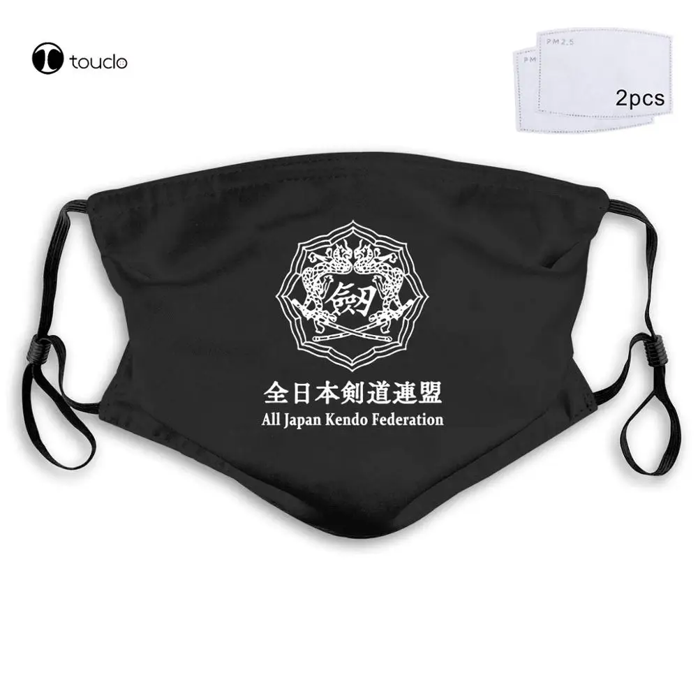 

New All Japan Kendo Federation Face Mask Filter Pocket Cloth Reusable Washable