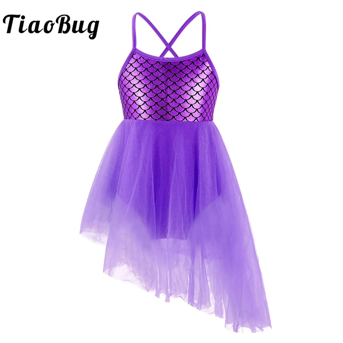 

Kids Girls Sequins Ballet Tutu Dress Children Tulle Party Fancy Costume Ballerina Mermaid Cosplay Ballet Leotard Dress