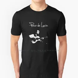 Camiseta De algodón De Paco De Lucía, 6XL, Paco De Lucia, Algeciras, Cádiz, España, Flamenco, guitarrista clásico, cantante John Mclaughlin Al