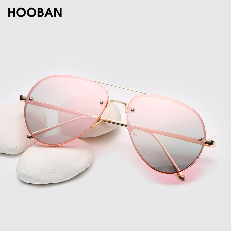 Classic Big Pilot Women Men Sunglasses Luxury Brand Design Vacation Sun Glasses For Female Vintage Summer Pink Driving Shades