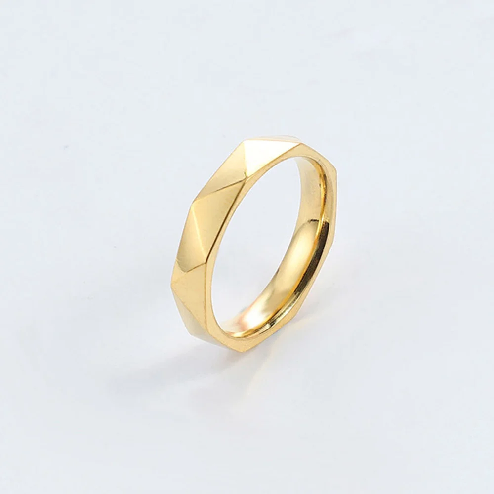 Ins Fashion Women Finger Rings Female Gold Color Stainless Steel Geometric Ring High Quality Statement Jewelry Anillos Mujer image 6