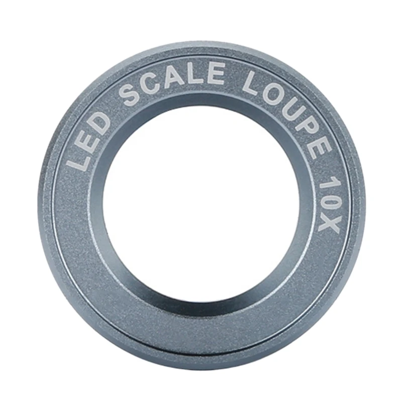 Imagem -05 - Lupa Metal com Escala Led 10x Lente Aumento com Carregamento Usb