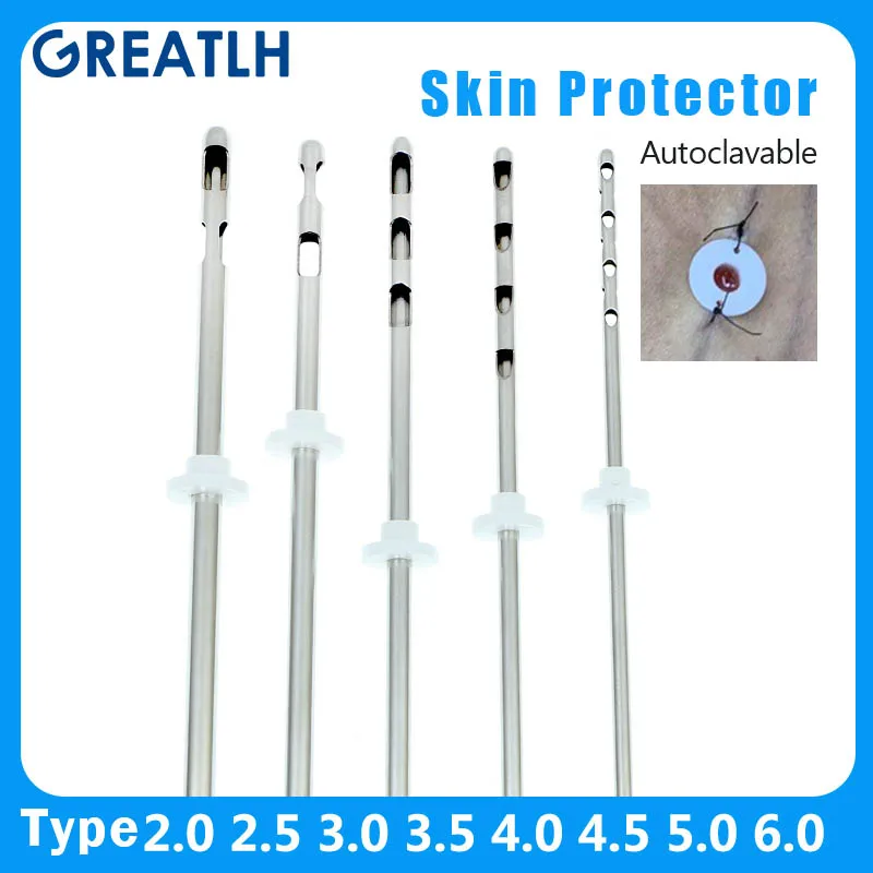 Autoclavable Liposuction Cannula Skin Cover Fat Transfer Needle Aspirator Skin Protection Cover Liposuction Tools 2pcs/set