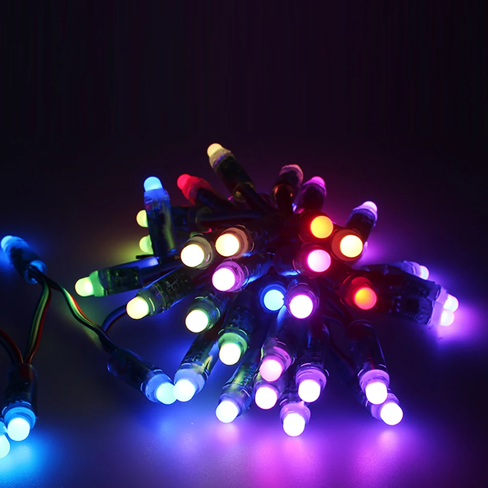 USB 50PCS 12MM WS2811 modulo Pixel Led a colori IP68 + 14key RF Led Controller Pixel DC 5V