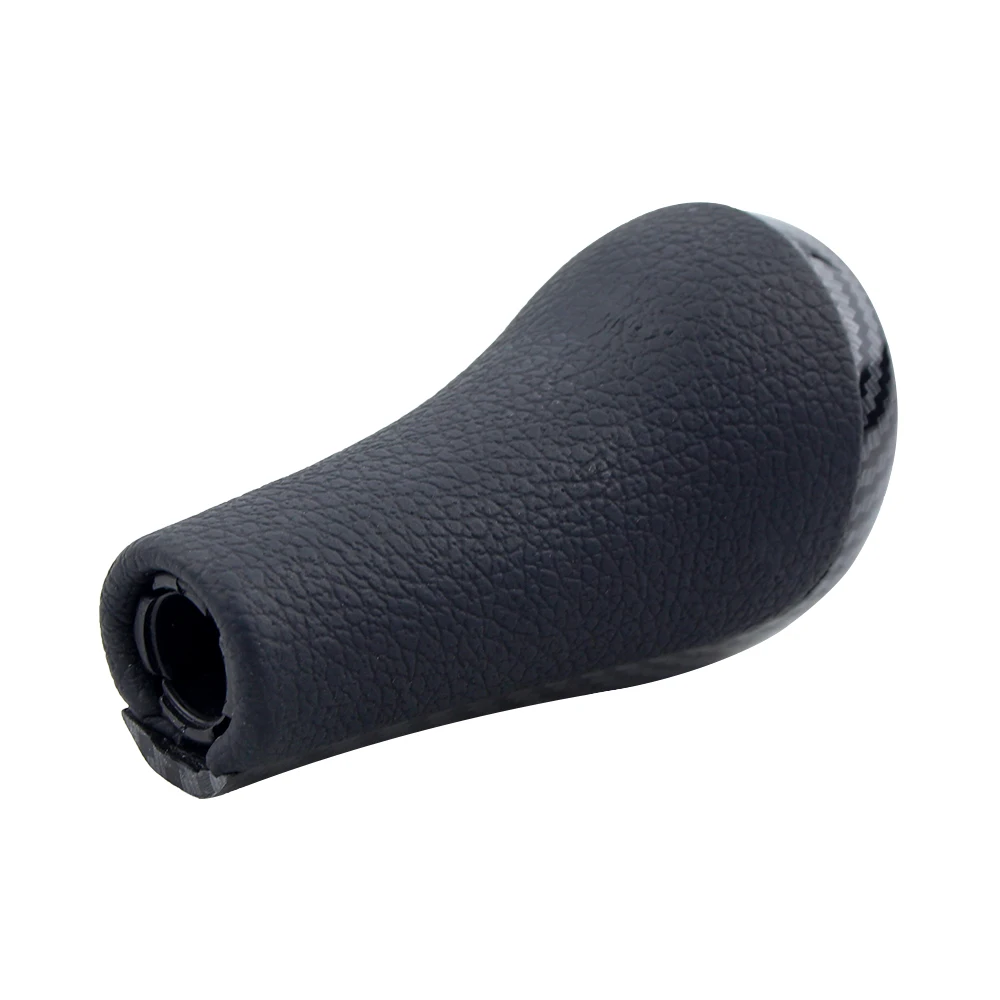 Carbon Pattern 5 and 6 Speed Gear Shift Knob Handball Lever For BMW 1 3 5 7 Series E87 E90 E91 F20 PU Leather - view 6