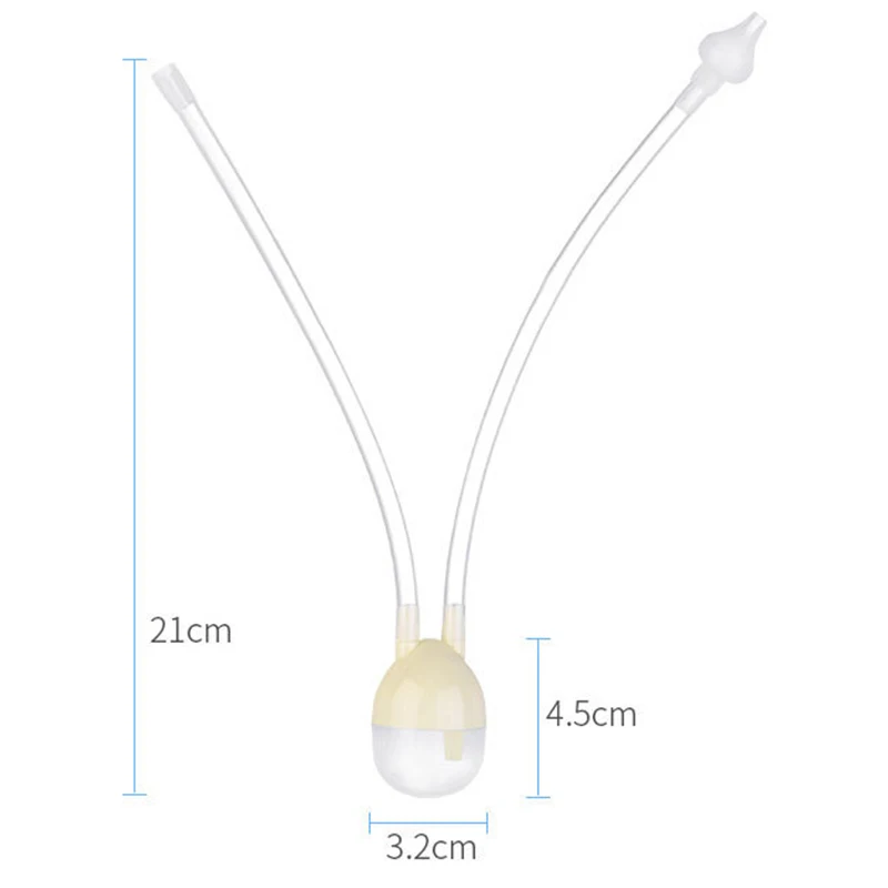 Safety Newborn Baby Nose Cleaner Silicone Vacuum Suction Nasal Aspirator Preventing Backflow Aspirator Nasal Snot Nose Care Tool