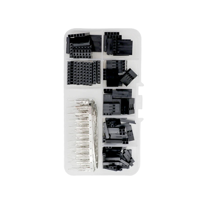 Dupont-Stecker, 2,54 mm Kabelbrücke, Draht, Stiftleiste, Gehäuse-Set, männliche Crimp-Stifte + weiblicher Stift, Anschlussstecker, elektrisches Kabel