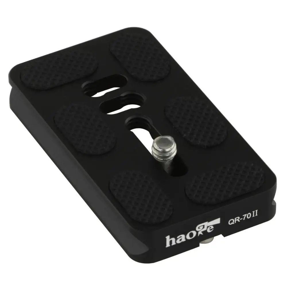 Металлическая универсальная БЫСТРОРАЗЪЕМНАЯ пластина Haoge 70 мм подходит для стандарта Arca-Swiss для панорамной шаровой головки штатива