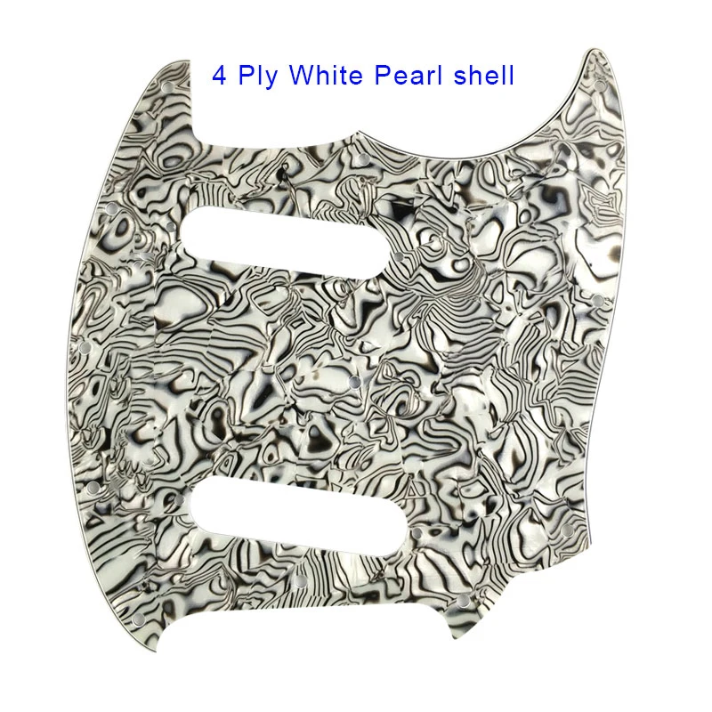 Pleroo Custom Guitar Pickgaurd Scratch Plate - For US Mustang Guitar Pickguard No Control Hole Scratch Plate Multi Color Choice