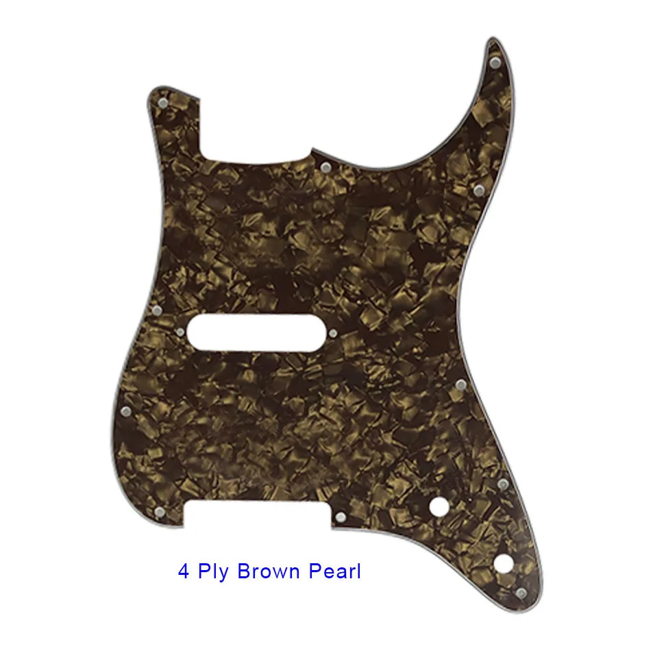 Pleroo Custom Guitar Parts - For US ST Blank Guitar Pickguard with single pickup & control punch holes