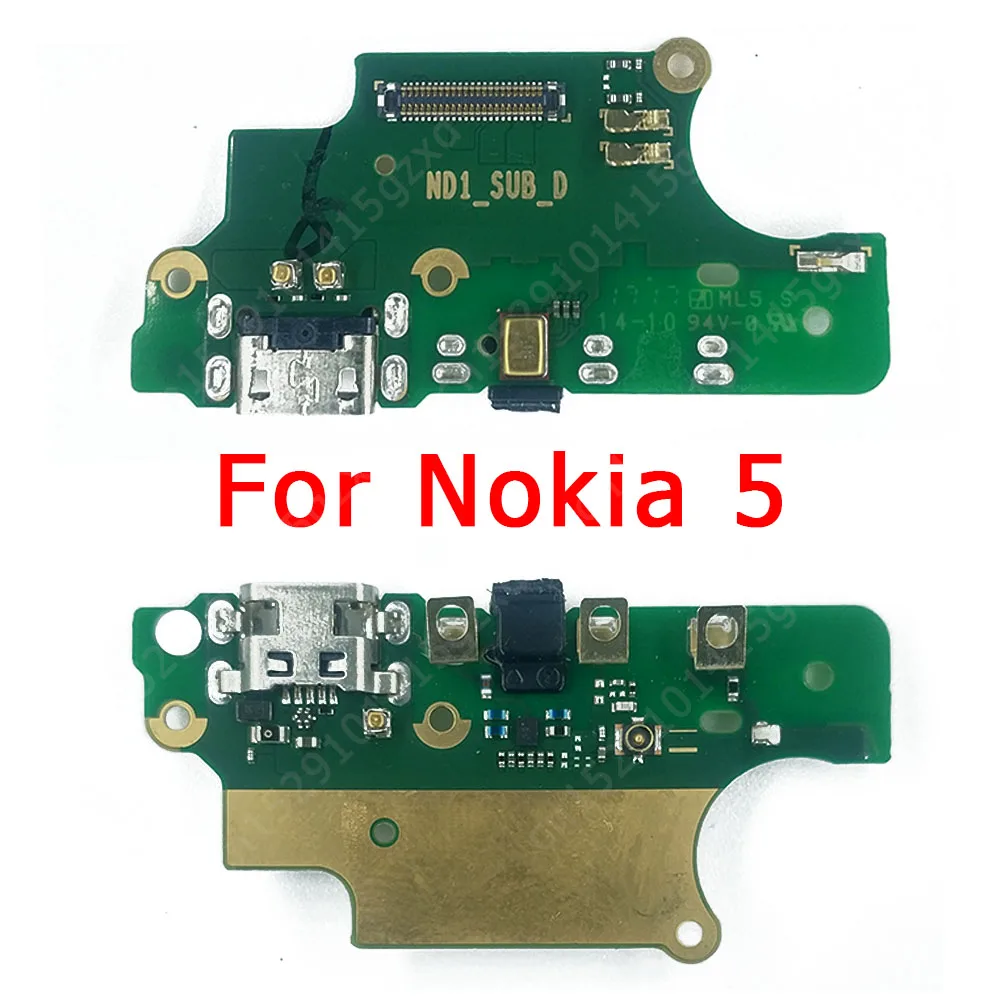 Charging Port For Nokia 3.1 5 5.1 6 6.1 7 Plus 8 8.1 Charge Board USB Connector Socket Replacement Repair Spare Parts