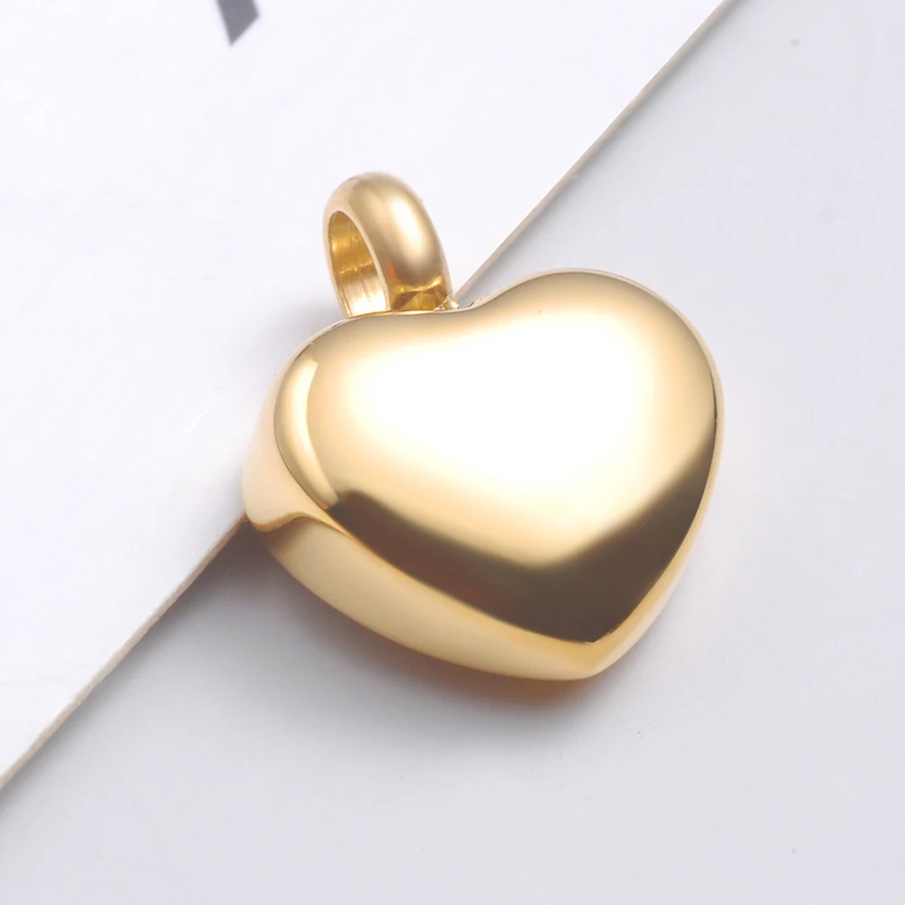 20Pcs/Lot Small Heart Locket Hremation Charms Stainless Steel Memorial Ashes urn For DIY Making Necklace Bracelet  Can Open