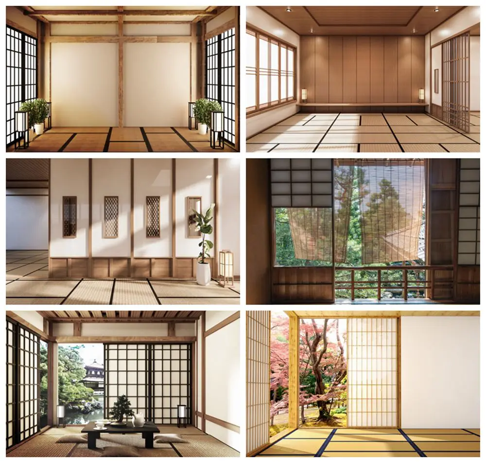 

Yeele Japanese Style Building Backdrop Adult Photography Interior Janpan Tea Room Tatami Background Baby Photo Studio Photophone