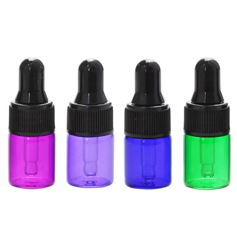 Bộ 50 Mini 1 2Ml 3Ml 5Ml Rỗng Ly Đá Kính Bình Rõ Ràng Di Động Bộ Tinh Dầu Thông Thơm Phòng hổ Phách Lọ