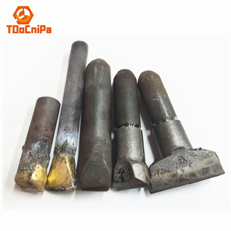 Stone trimming plate chopper alloy stone chisel copper welding tungsten steel chisel manual hammer stone splitting tool