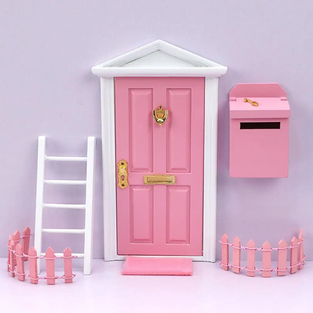 1:12 Scale Dollhouse Miniature Fairy ประตู Fairy ประตูอุปกรณ์เสริมสำหรับสาวตุ๊กตาตกแต่ง