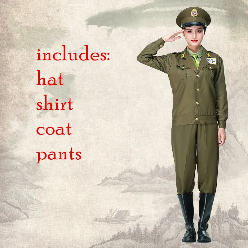 Kuomintang Cosplay Uniform Chinese Nationalistische Party Soldaat Officer Kostuums Historische Kleding Militaire Uniform Voor Halloween