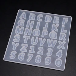 Small Size Alphabet Number Silicone Casting Resin Molds Jewelry Tools For DIY Resin Pendant Earring Uv Epoxy Handmade Artcraft