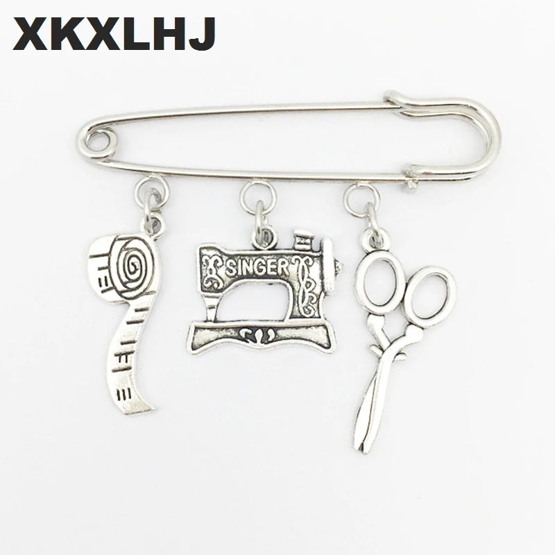 XKXLHJ 2018New tem Sewing Machine Brooch, Seamstress Brooch, Quilters Brooch Dres s Elegant