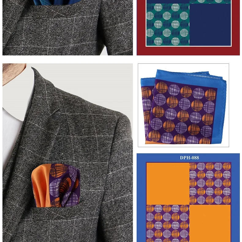 Tailor Smith New Arrival 30x30cm Big Size Handkerchief Men Fashion Chest Towel Paisley Floral Dot Soft Suit Hanky Pocket Squares