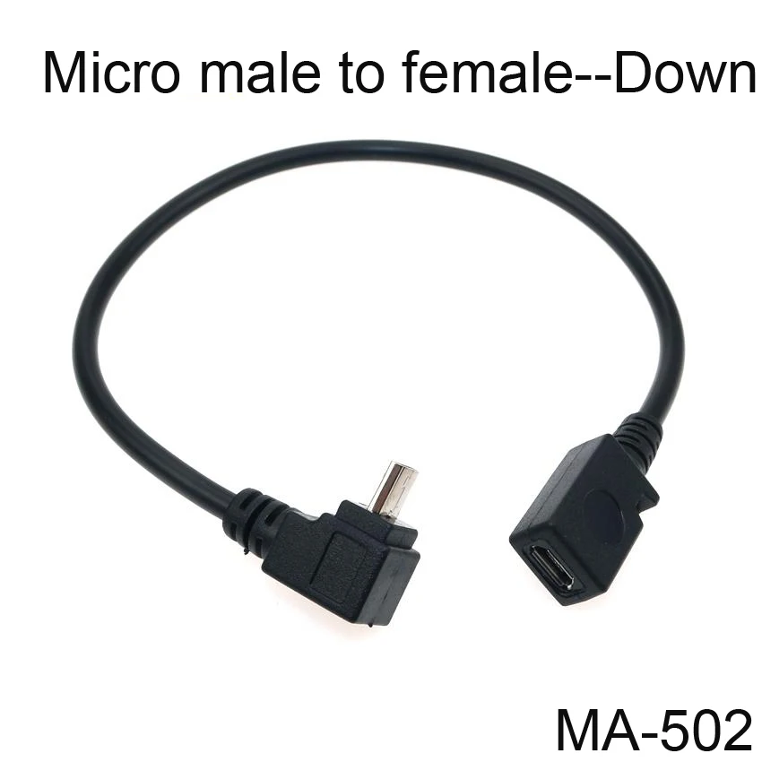 Micro HDMI-compatible Cable 90 Degree Right Angled Micro Male To HD Female Adapter Convertor UP / Down to HD Extension Cable