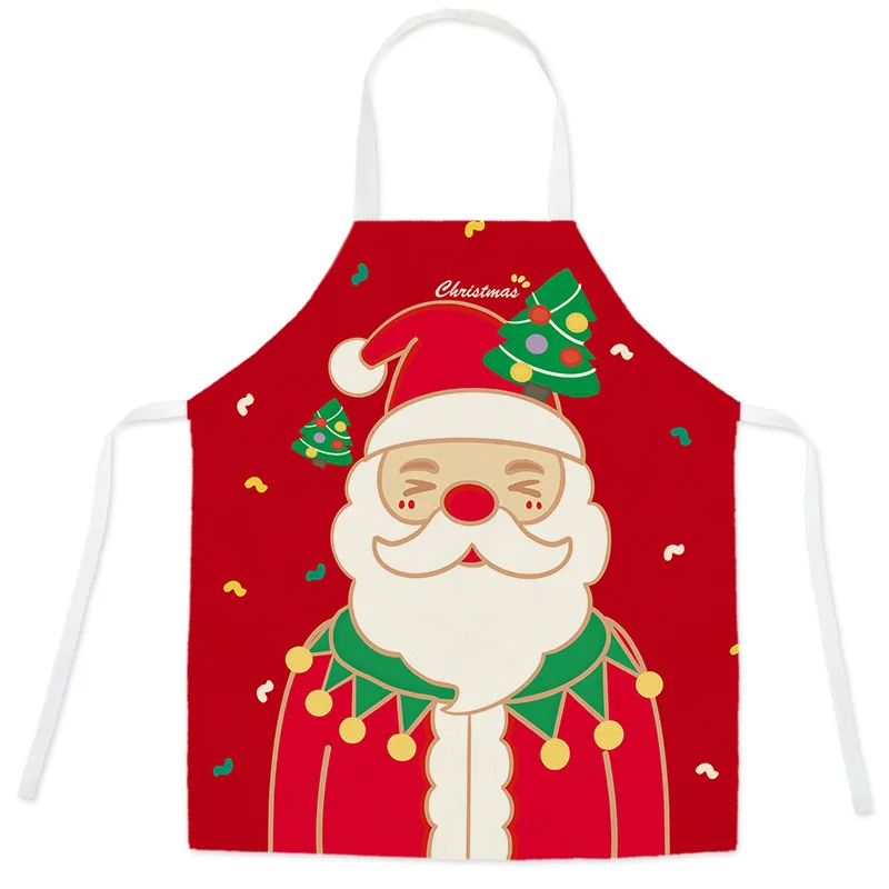 New Christmas Apron Apparel Supplies Parent-child Set Children\'s Clothes Women\'s Pollution-proof and Water-proof Accessories