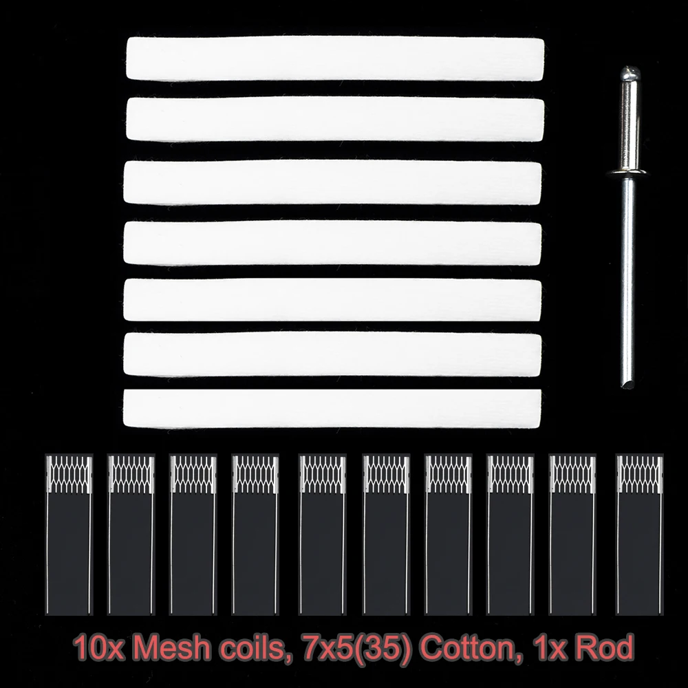VAPJOY DIY Tool Rebuild Kit Mesh Coil 0.6ohm for FAVOSTIX Nevoks SPL NORD4 Repair Tool Kit