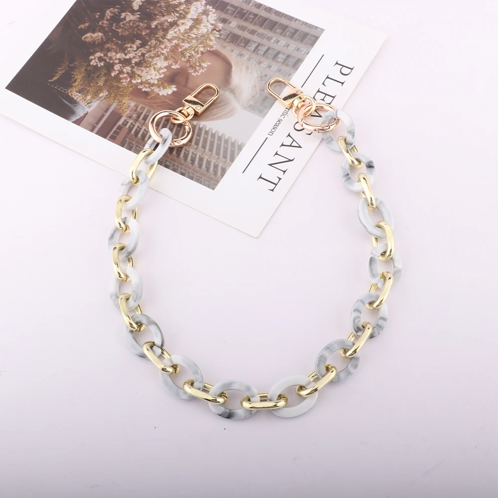 Acrylic Chain Resin Bag Chain Fish Bone Chain Handmade Chain Shoulder Bag Hanging Neck Chain DIY Accessories