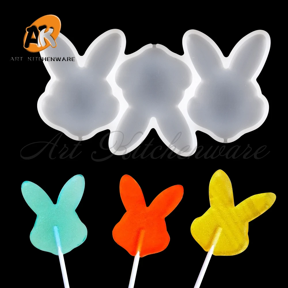 Duck/Bunny/Unicorn/Cow/Dinosaur Lollipop Silicone Mold DIY Chocolate Candy Cake Moulds Cake Decorating Tools Baking Accessories