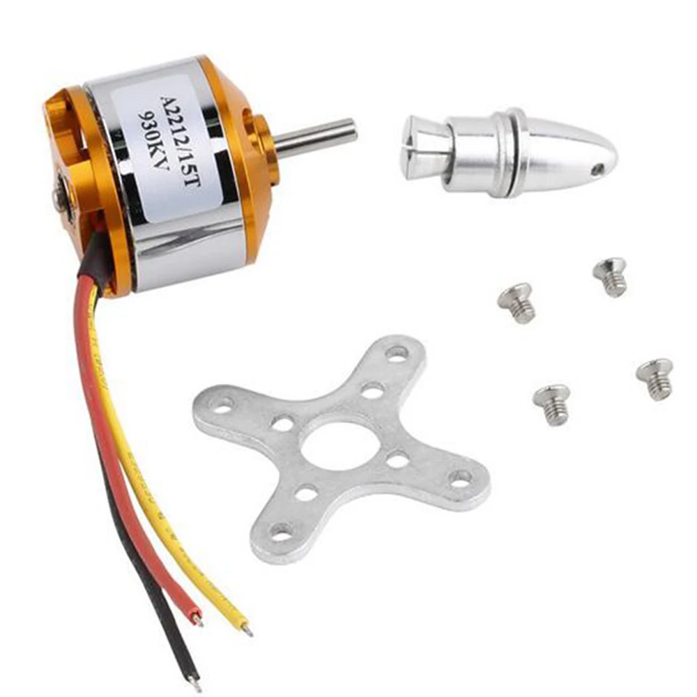 Novo motor a2212 930kv sem escova outtrunner motor com montagem 15t + esc 30a para rc aeronaves quadcopter ufo