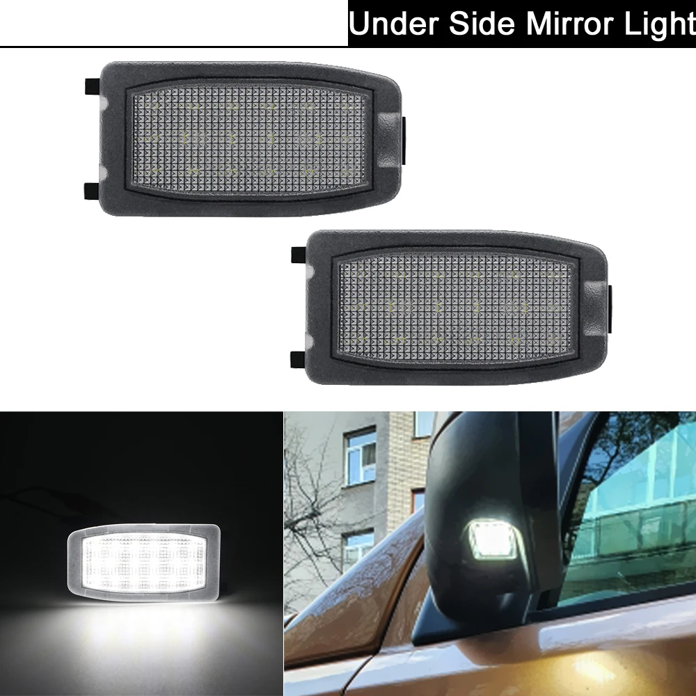 Luces LED debajo del espejo lateral para Land Rover Discovery LR2 LR3 Range Rover Sport Freelander LR4 Volvo S60 V70 XC70