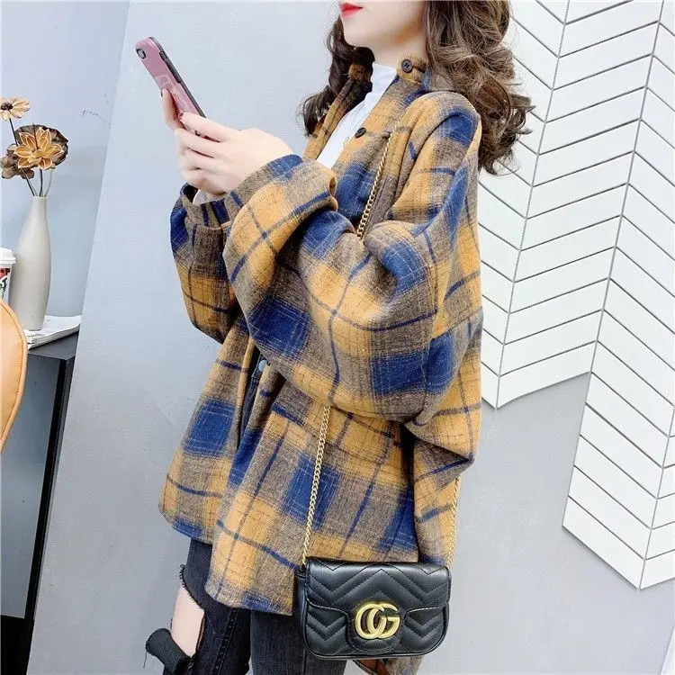 Vy1081 2020 Musim Semi Musim Panas Musim Gugur Baru Wanita Fashion Kasual Wanita Bekerja Blus Wanita Overshirt Wanita OL Wanita Atasan dan Blus