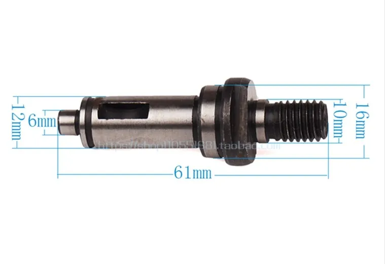 Replacement 10mm Thread Metal Shaft Spindle for Makita 100 N9553 Angle Grinder