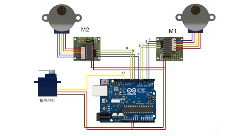 Arduino Wall Draw Pintura Robô com Plotter de Cabo, Gráfico Polar com Motor de Passo, DIY Maker, Parogram Project Kit, STEM Toy Parts